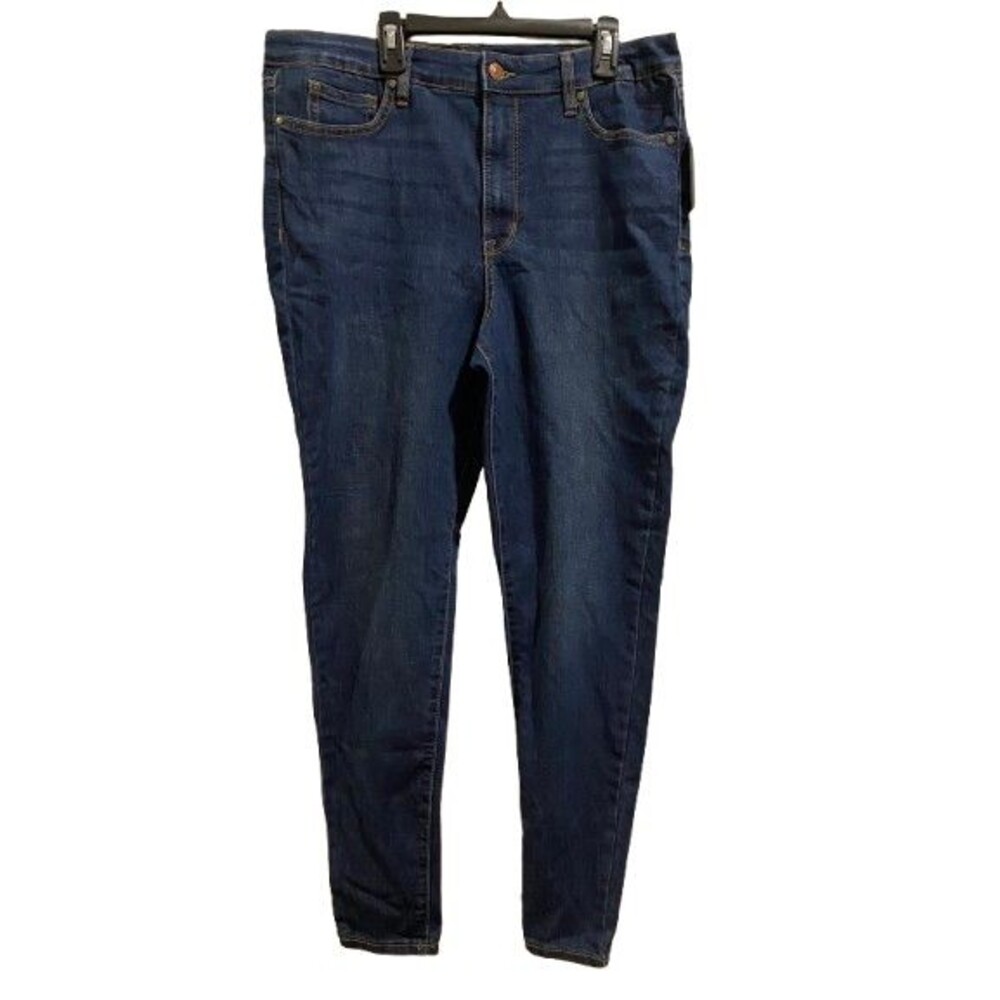Women's Size 12 Skinny Jeans Nine West High Rise Blue w/ Stretch NWT